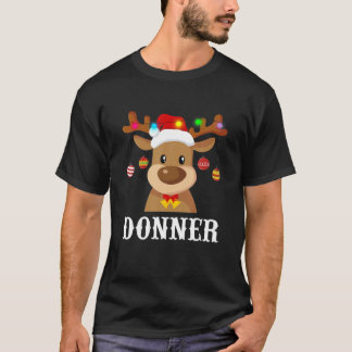 Camiseta Santa Reindeer Donner Xmas Group Costume
