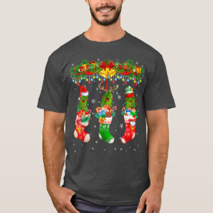 Camiseta Santa Reindeer ELF Pickle In Christmas Socks Xmas
