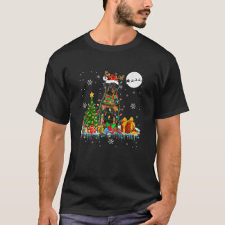Camiseta Santa Reindeer Rottweiler