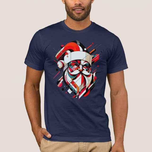 Camiseta Santa retro-futurista
