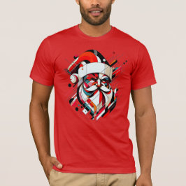 Camiseta Santa retro-futurista