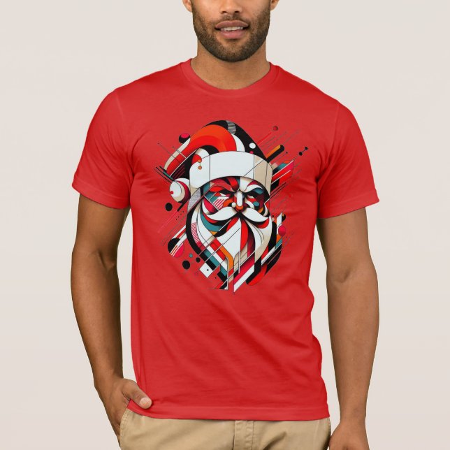 Camiseta Santa retro-futurista (Anverso)