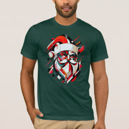 Camiseta Santa retro-futurista