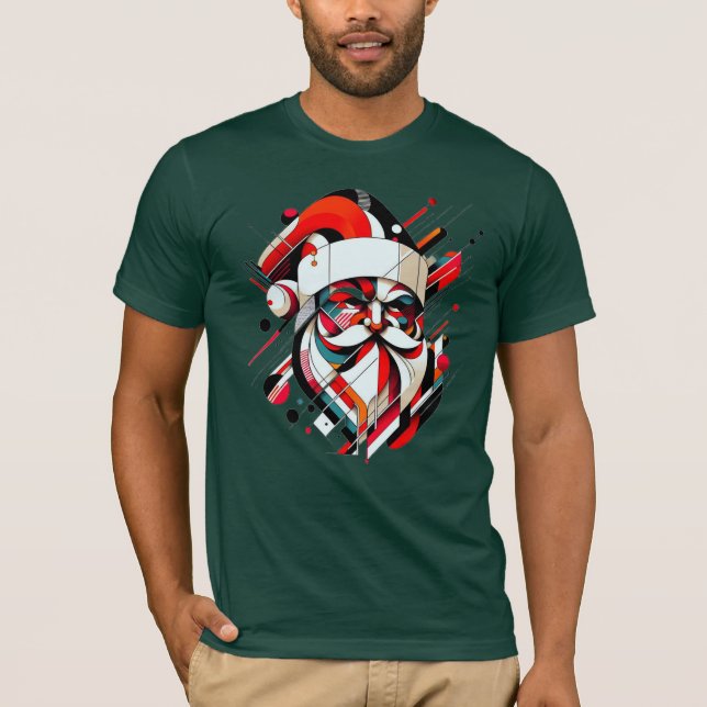 Camiseta Santa retro-futurista (Anverso)