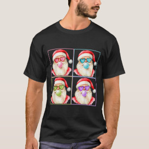 Camiseta Santa Retro Soplando Chicle P Arte Gafas de Sol Ch