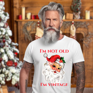Camiseta Santa Retro Vintage No soy viejo Soy Vintage