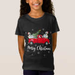 Camiseta Santa Riding Christmas Tree Truck Swan Bird Christ<br><div class="desc">Navidades de pájaros cisnes en el camión de navidad de Santa Riding</div>