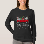 Camiseta Santa Riding Christmas Tree Truck Swan Bird Christ<br><div class="desc">Navidades de pájaros cisnes en el camión de navidad de Santa Riding</div>