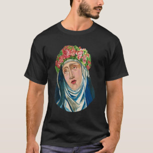 Camiseta Santa Rita de Cascia Oración Católica Patrona de S