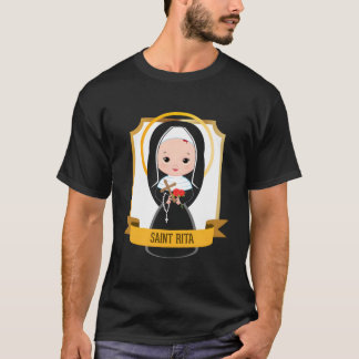 Camiseta Santa Rita De Cascia Oración Católica Patrona Sant
