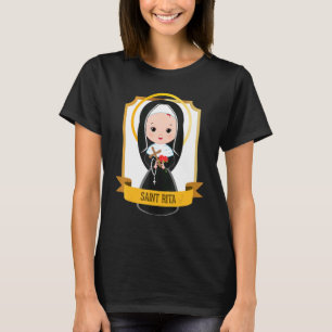 Camiseta Santa Rita De Cascia Oración Católica Patrona Sant