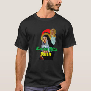 Camiseta Santa Rita de Cascia Oración Católica Santa Patron