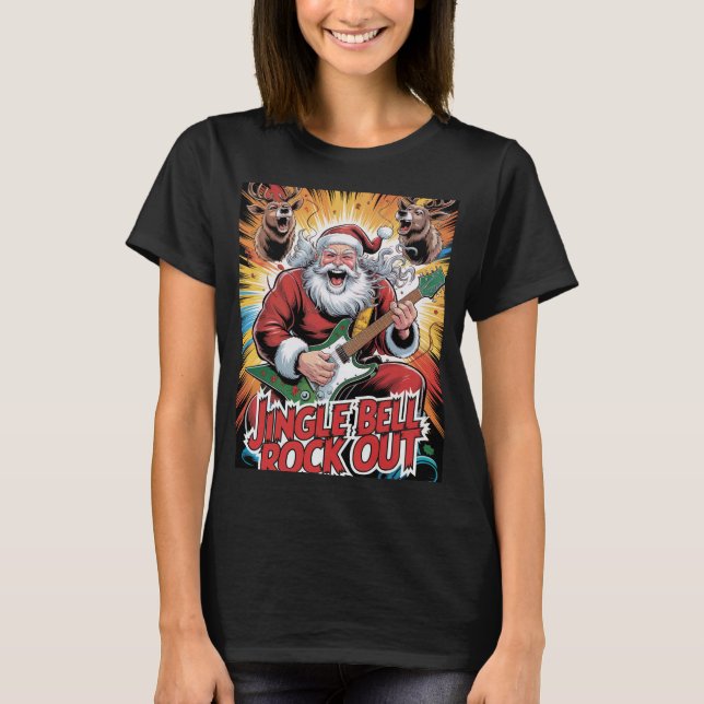 Camiseta  Santa Rock Star (Anverso)