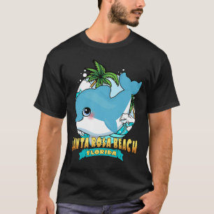 Camiseta SANTA ROSA BEACH FLORIDA Cute Baby Dolphin Souveni