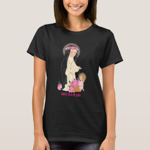 Camiseta Santa Rosa De Lima Santos Católicos Vintage Patron