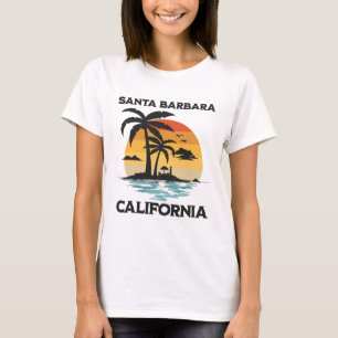 Camiseta Santa Rra California Playa surf Vacaciones de vera
