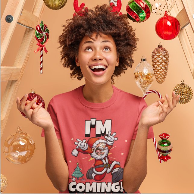Camiseta Santa Running Xmas Humor Holiday Funny Christmas (Subido por el creador)
