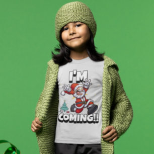 Camiseta Santa Running Xmas Humor Holiday Funny Christmas