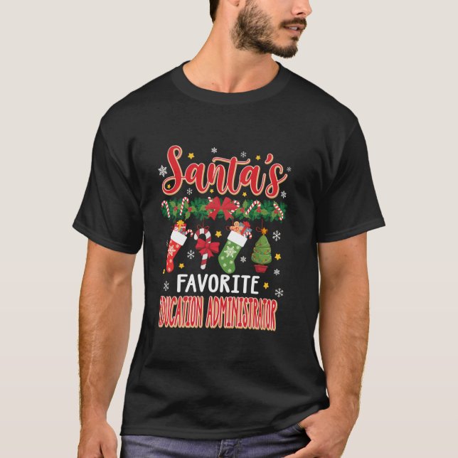 Camiseta Santa S Administrador de Educación Favorito Santa  (Anverso)