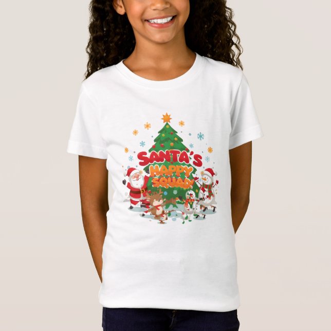 Camiseta Santa’s Christmas T-Shirt for Kids & Family (Anverso)