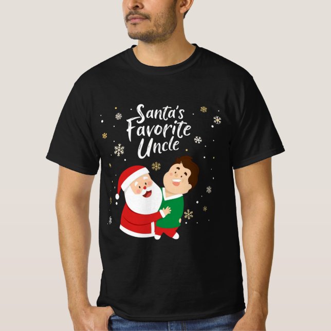 Camiseta Santa’s Favorite Uncle | Cute Family Christmas Des (Anverso)