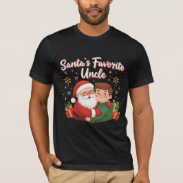 Camiseta Santa’s Favorite Uncle | Cute Family Christmas Des