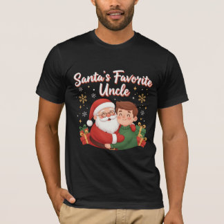 Camiseta Santa’s Favorite Uncle | Cute Family Christmas Des