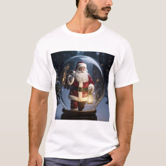 Camiseta Santa’s Lantern – Snow Globe Christmas Magic