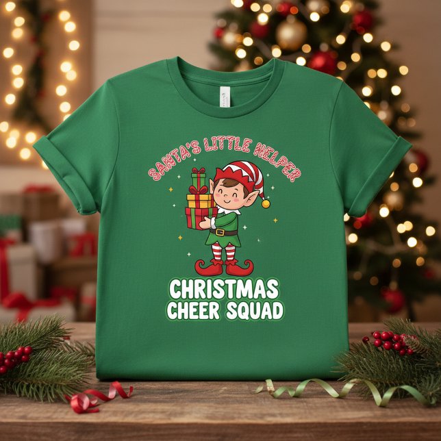 Camiseta Santa’s Little Helper Christmas Cheer Squad Funny  (Subido por el creador)