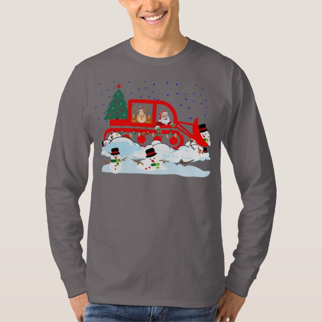 Camiseta Santa’s Snowman Plow Patrol (Anverso)
