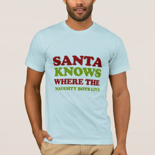 Camiseta Santa sabe dónde viven los chicos -
