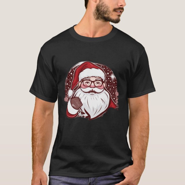 Camiseta Santa saw my search history we are doomed (Anverso)
