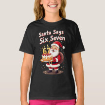 Santa Says Six Seven Meme – Funny Santa Holding