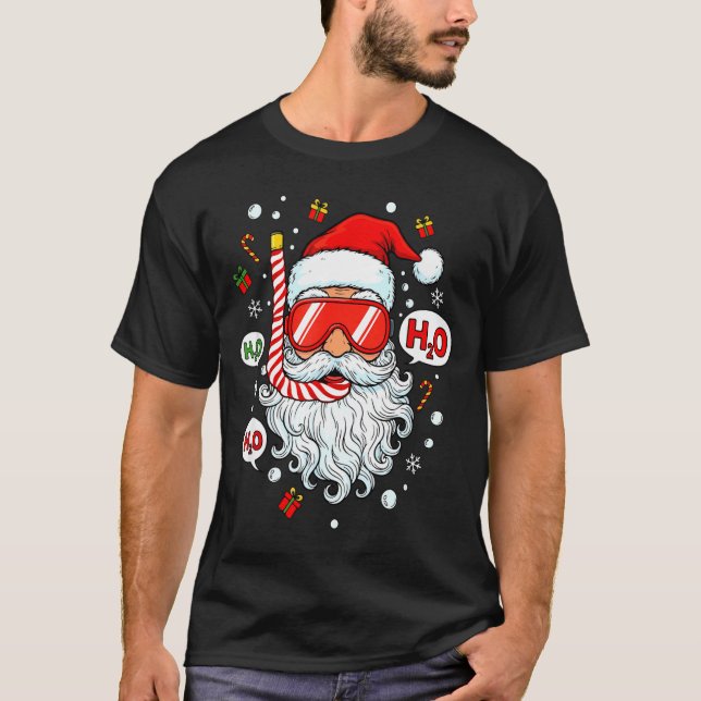 Camiseta Santa Scuba Diving Equipment Funny Scuba Diver Chr (Anverso)