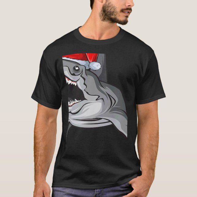 Camiseta Santa Sharkmas Xmas  Shark Christmas (Anverso)