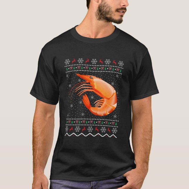 Camiseta Santa Shrimp Fish Ugly Shrimp (Anverso)