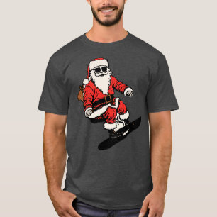 Camiseta santa skate