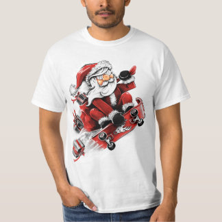 Camiseta Santa Skateboarding