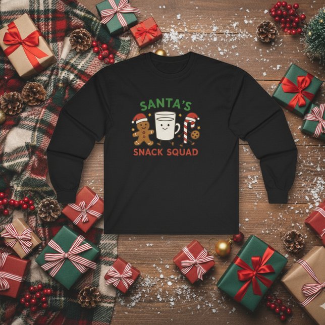 Camiseta Santa snack squad long sleeve (Subido por el creador)