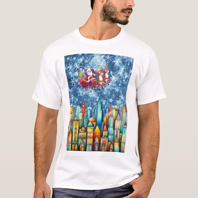 CAMISETA SANTA SOBRE LA CIUDAD (Anverso)