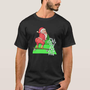 Camiseta Santa Sobre Un Skateboard Navidades Skateboardin