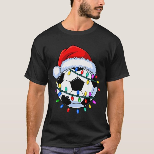 Camiseta Santa Soccer Ball Christmas Soccer  (Anverso)