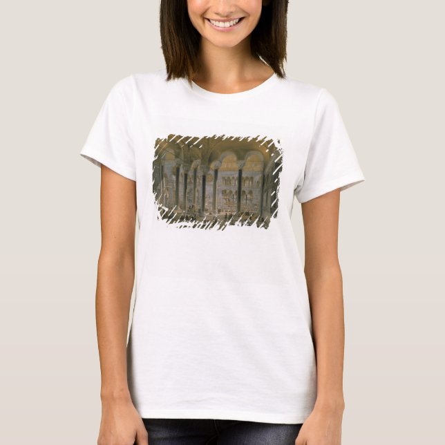Camiseta Santa Sofía, placa 6: nave norte, grabada por (Anverso)