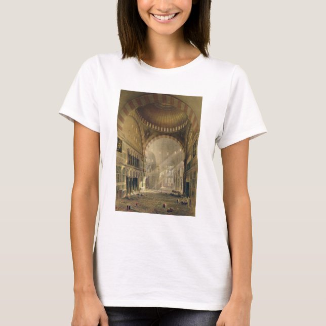 Camiseta Santa Sofía, plato 24: interior del centro d (Anverso)