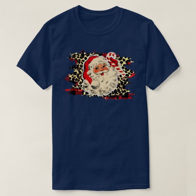 Camiseta Santa Sonrisa amistosa con todos los Navidades (Diseño del anverso)