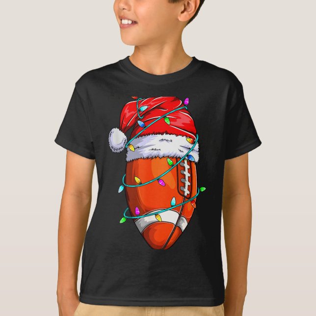 Camiseta Santa Srts Design For Men Boys Christmas Football  (Anverso)