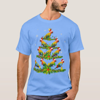 Camiseta Santa Sun Aves Conure Árbol de Navidad Enciende Sa