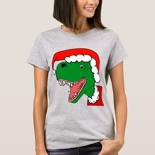 Camiseta Santa T-Rex (Anverso)