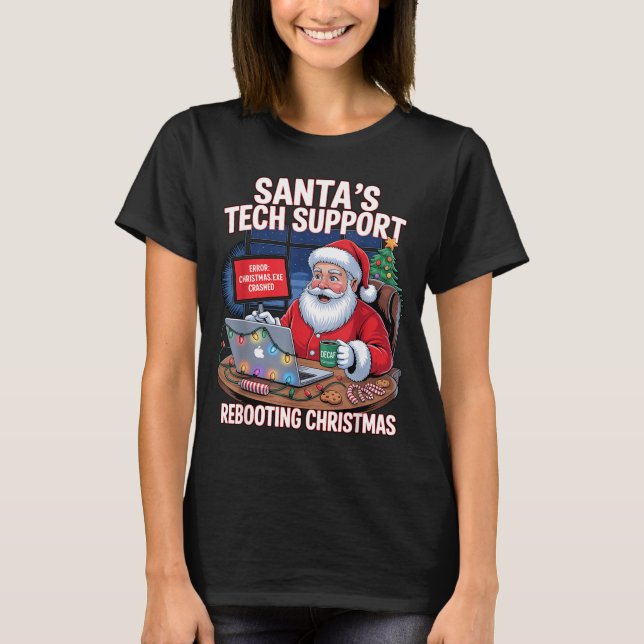 Camiseta Santa Tech s Support Rebooting Vibes (Anverso)