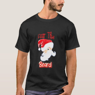 Camiseta Santa Temor A Los Navidades Del Hombre Con Barba